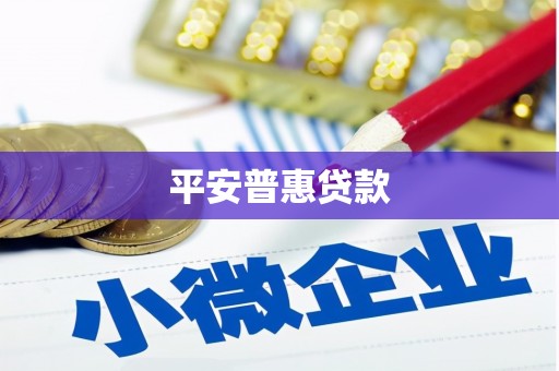 正宁平安普惠贷款