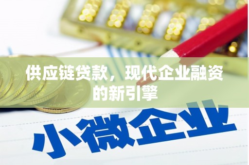 正宁供应链贷款，现代企业融资的新引擎