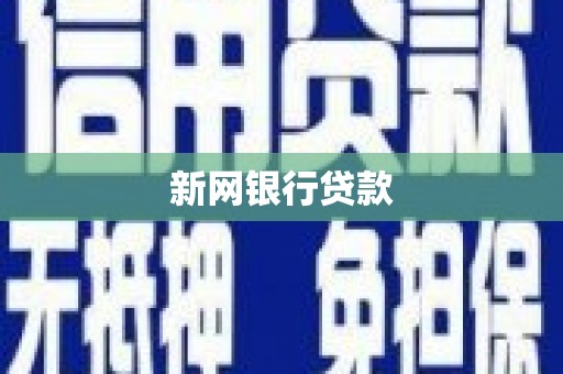 正宁新网银行贷款