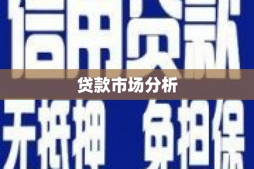 正宁贷款市场分析