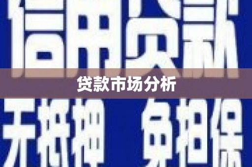 正宁贷款市场分析