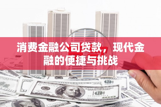 正宁消费金融公司贷款，现代金融的便捷与挑战