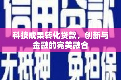 正宁科技成果转化贷款，创新与金融的完美融合