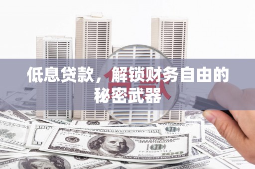 正宁低息贷款，解锁财务自由的秘密武器