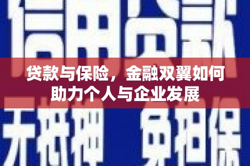 正宁贷款与保险，金融双翼如何助力个人与企业发展