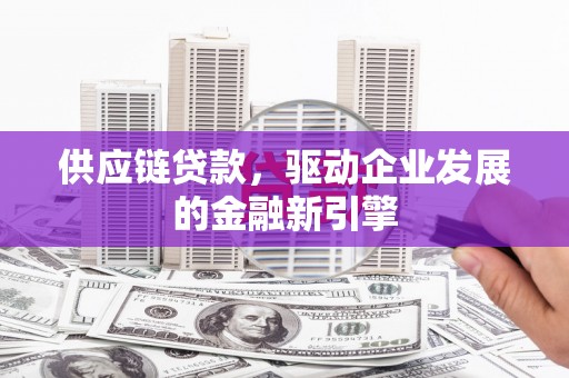 正宁供应链贷款，驱动企业发展的金融新引擎