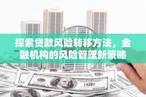 正宁探索贷款风险转移方法，金融机构的风险管理新策略