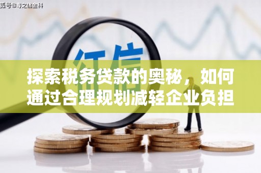 正宁探索税务贷款的奥秘，如何通过合理规划减轻企业负担