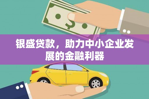 正宁银盛贷款，助力中小企业发展的金融利器