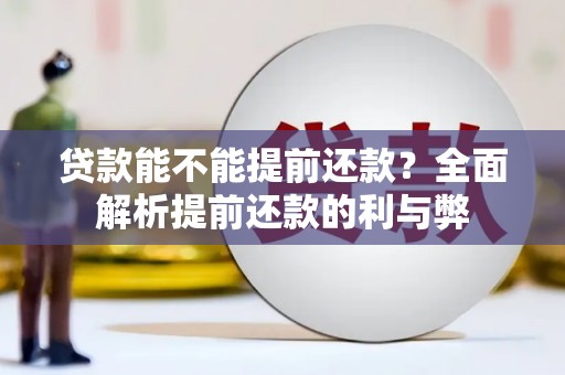 正宁贷款能不能提前还款？全面解析提前还款的利与弊