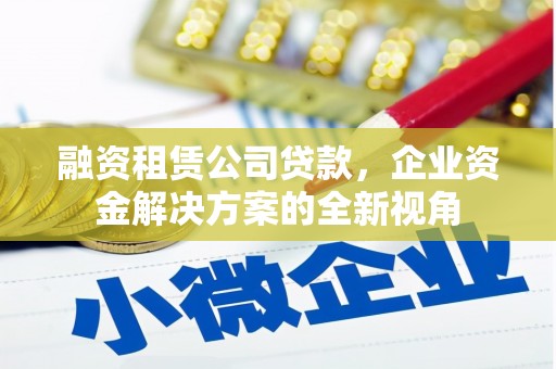 正宁融资租赁公司贷款，企业资金解决方案的全新视角