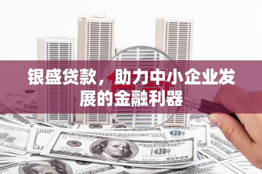 正宁银盛贷款，助力中小企业发展的金融利器