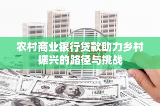 正宁农村商业银行贷款助力乡村振兴的路径与挑战