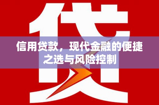 正宁信用贷款，现代金融的便捷之选与风险控制