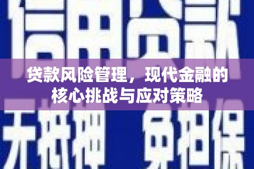 正宁贷款风险管理，现代金融的核心挑战与应对策略