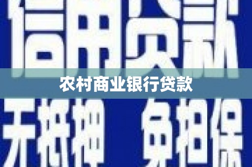 正宁农村商业银行贷款