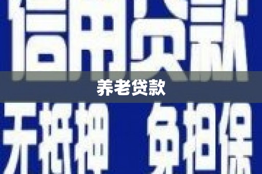 正宁养老贷款