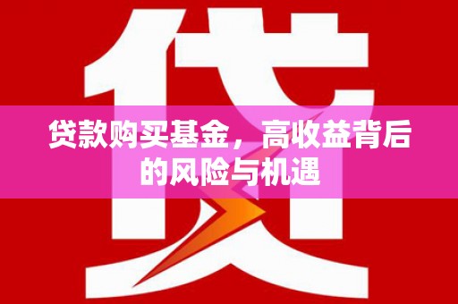 正宁贷款购买基金，高收益背后的风险与机遇