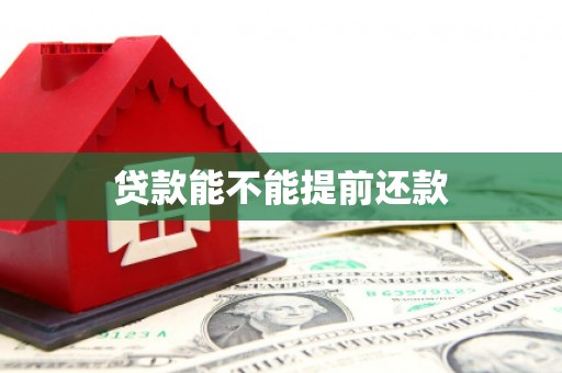 正宁贷款能不能提前还款
