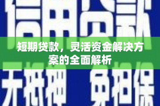 正宁短期贷款，灵活资金解决方案的全面解析