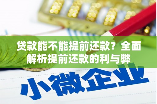 正宁贷款能不能提前还款？全面解析提前还款的利与弊