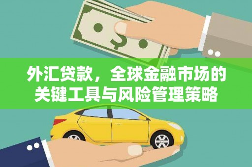 正宁外汇贷款，全球金融市场的关键工具与风险管理策略