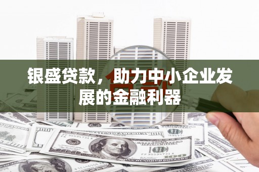正宁银盛贷款，助力中小企业发展的金融利器