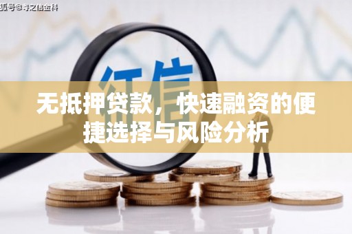 正宁无抵押贷款，快速融资的便捷选择与风险分析