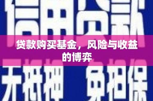正宁贷款购买基金，风险与收益的博弈