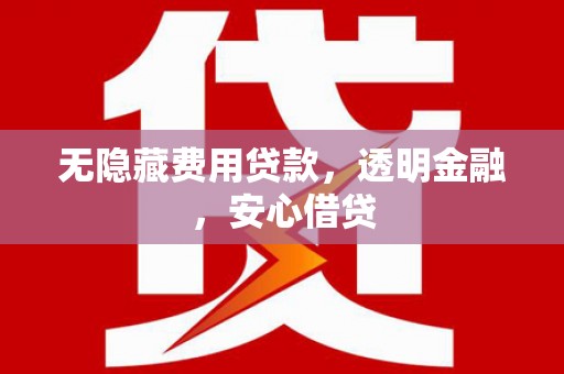 正宁无隐藏费用贷款，透明金融，安心借贷