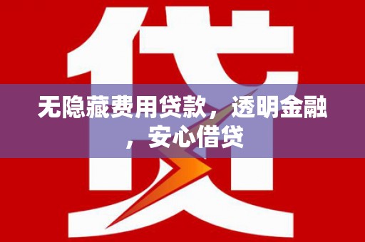 正宁无隐藏费用贷款，透明金融，安心借贷