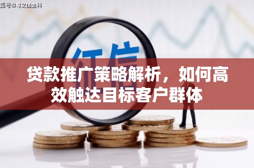 正宁贷款推广策略解析，如何高效触达目标客户群体