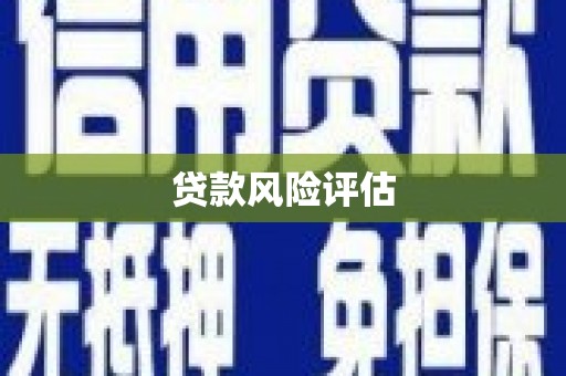 正宁贷款风险评估