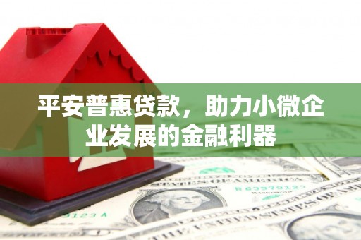 正宁平安普惠贷款，助力小微企业发展的金融利器