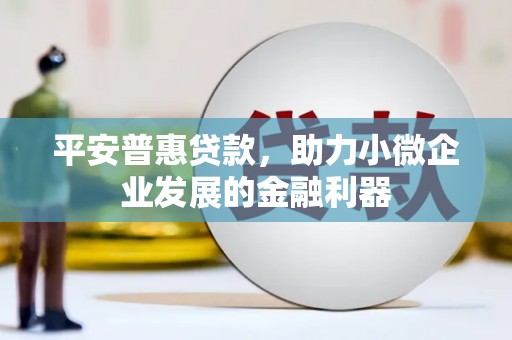 正宁平安普惠贷款，助力小微企业发展的金融利器