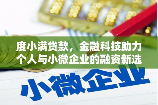 正宁度小满贷款，金融科技助力个人与小微企业的融资新选择