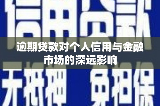 正宁逾期贷款对个人信用与金融市场的深远影响