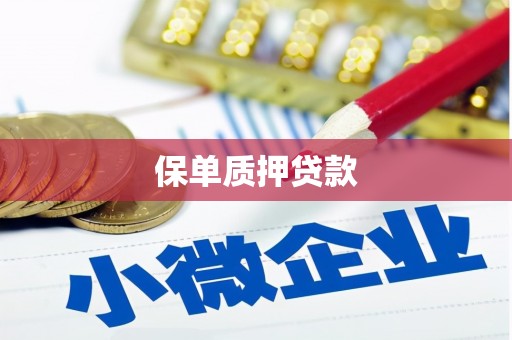 正宁保单质押贷款