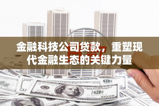 正宁金融科技公司贷款，重塑现代金融生态的关键力量