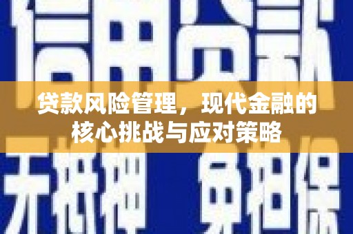 正宁贷款风险管理，现代金融的核心挑战与应对策略