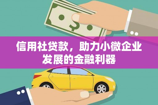 正宁信用社贷款，助力小微企业发展的金融利器