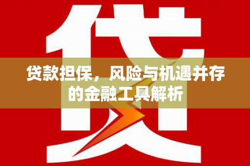 正宁贷款担保，风险与机遇并存的金融工具解析