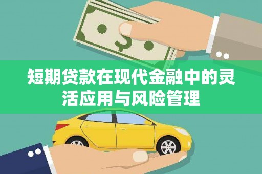 正宁短期贷款在现代金融中的灵活应用与风险管理
