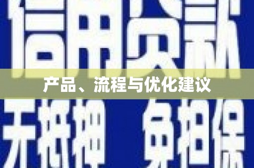 正宁产品、流程与优化建议
