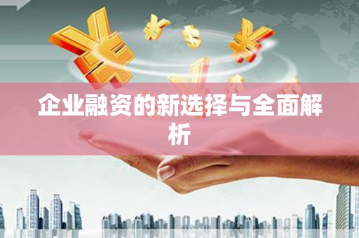 正宁企业融资的新选择与全面解析