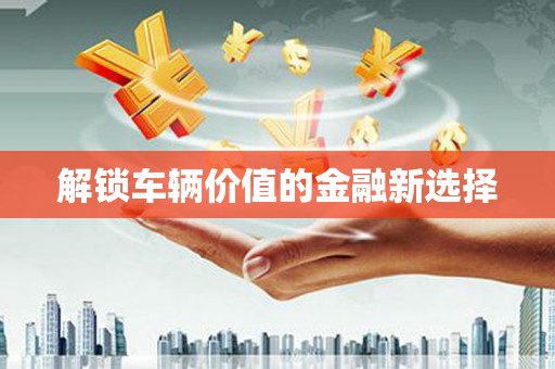 正宁解锁车辆价值的金融新选择