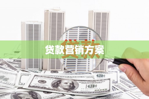 正宁贷款营销方案