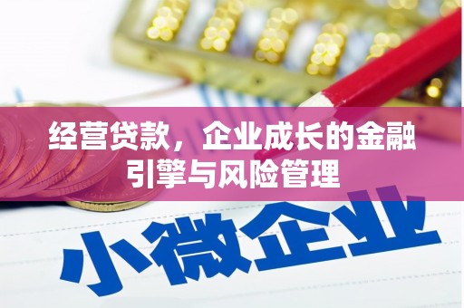 正宁经营贷款，企业成长的金融引擎与风险管理