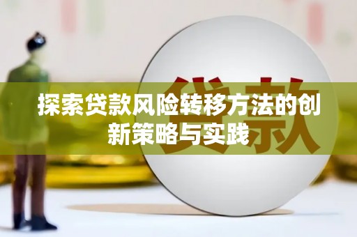 正宁探索贷款风险转移方法的创新策略与实践