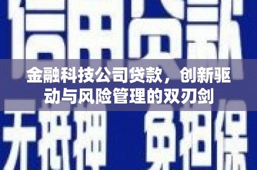 正宁金融科技公司贷款，创新驱动与风险管理的双刃剑
